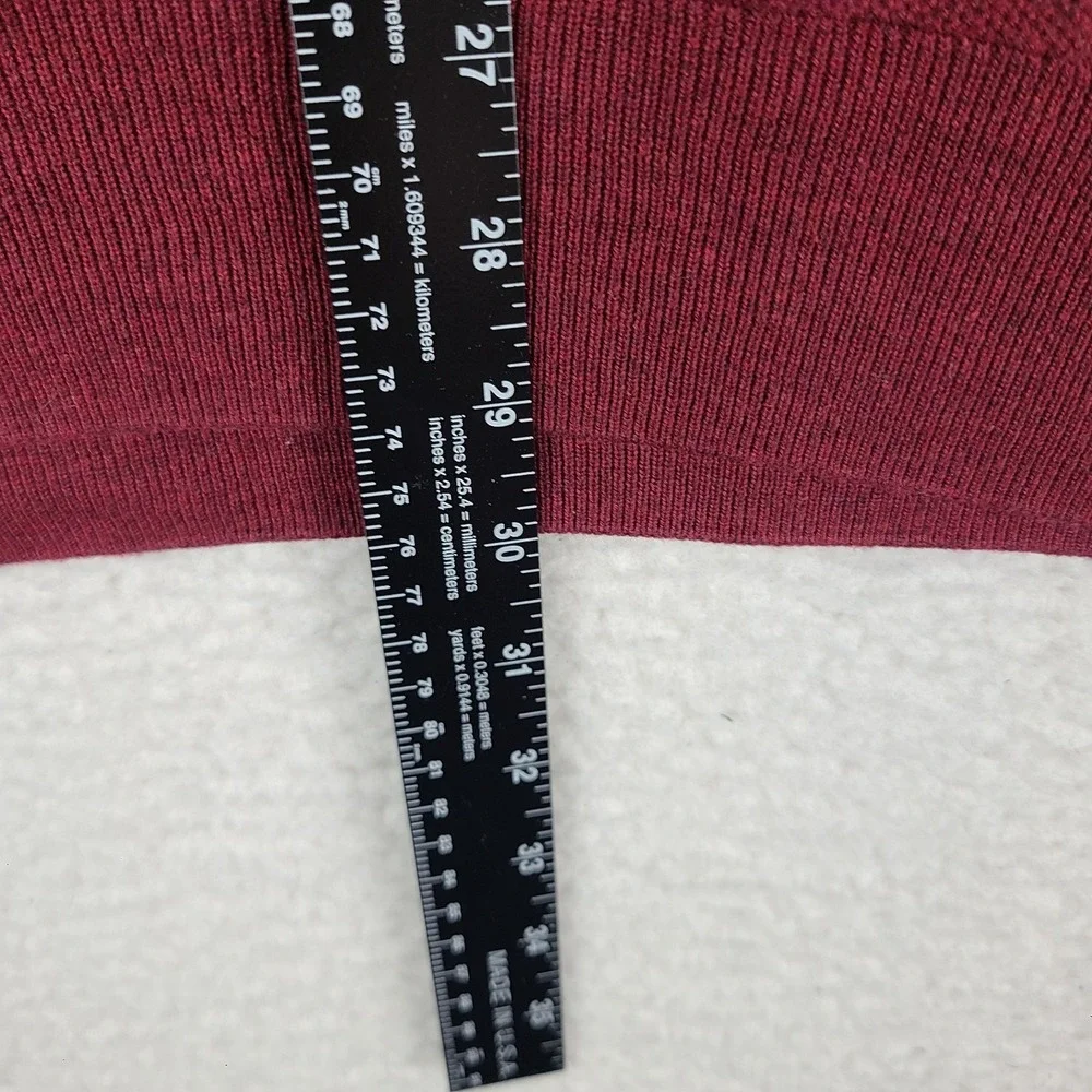 Polo Ralph Lauren Sweater Mens XL Burgundy‎ Red Knit Pima Cotton Quarter Zip